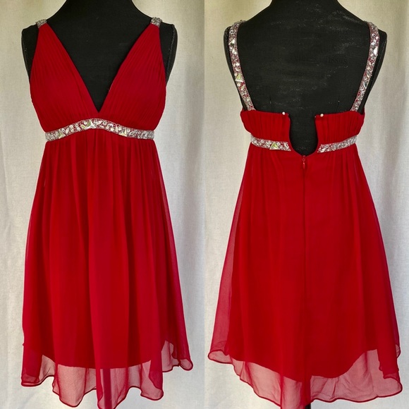 Scala Dresses & Skirts - Scala Gemstone Chiffon Dress
